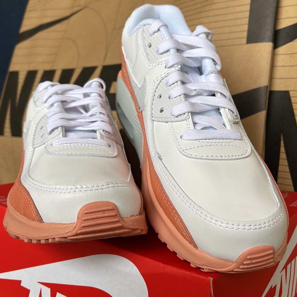 Nike Air Max 90 LTR SE WMNS White/Aura-LT Madder Root - Picture 8 of 16